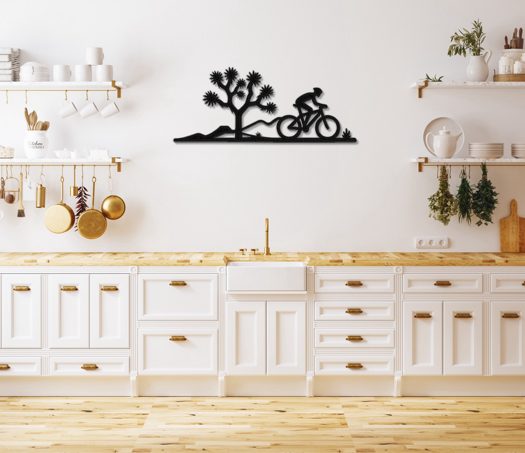 Joshua Tree Cycling Metal Wall Art