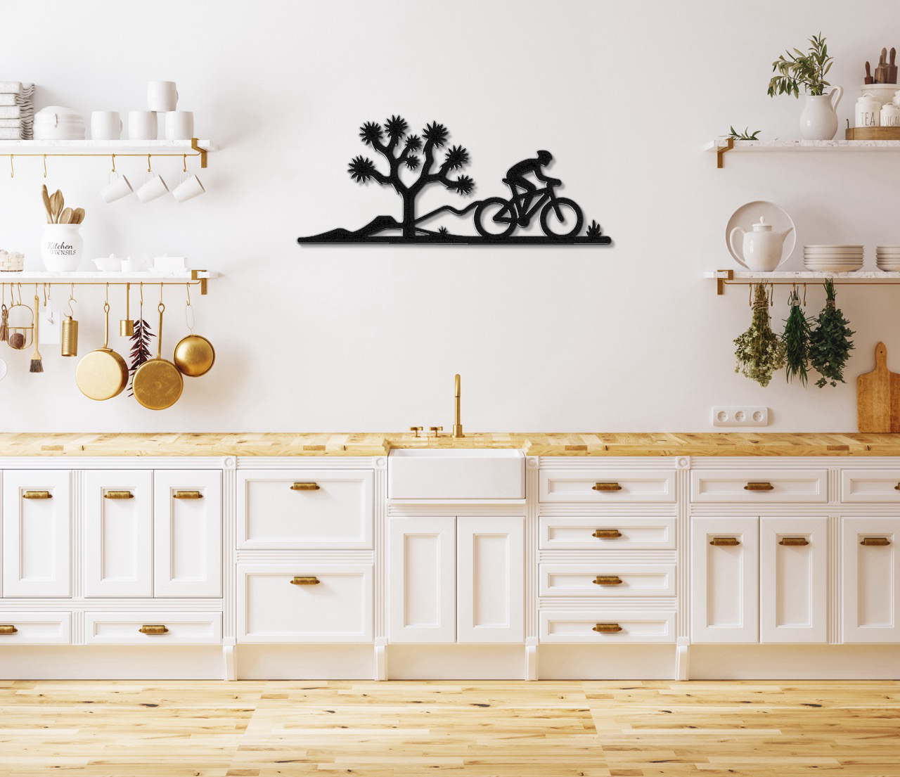 Joshua Tree Cycling Metal Wall Art