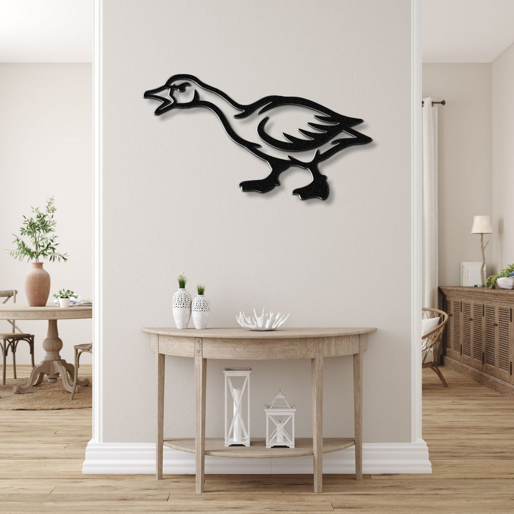 Angry Goose Metal Wall Art