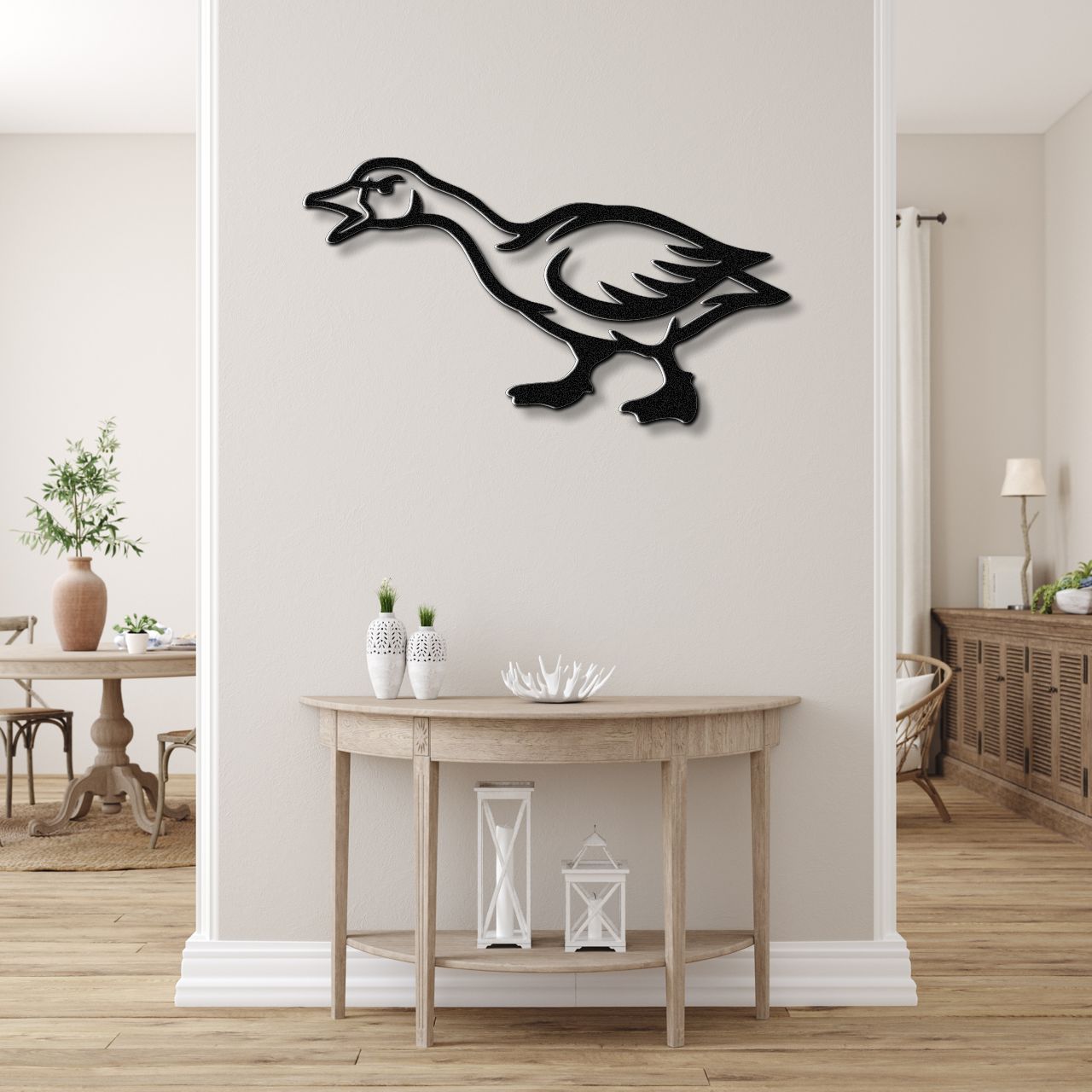 Angry Goose Metal Wall Art