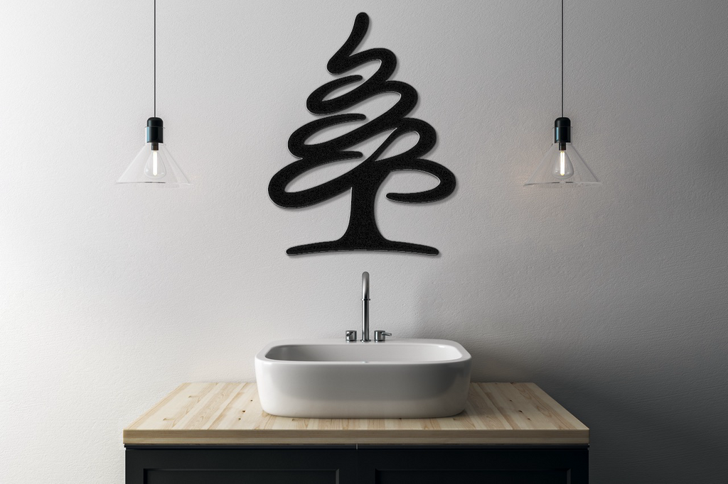 Pine Tree Metal Wall Art