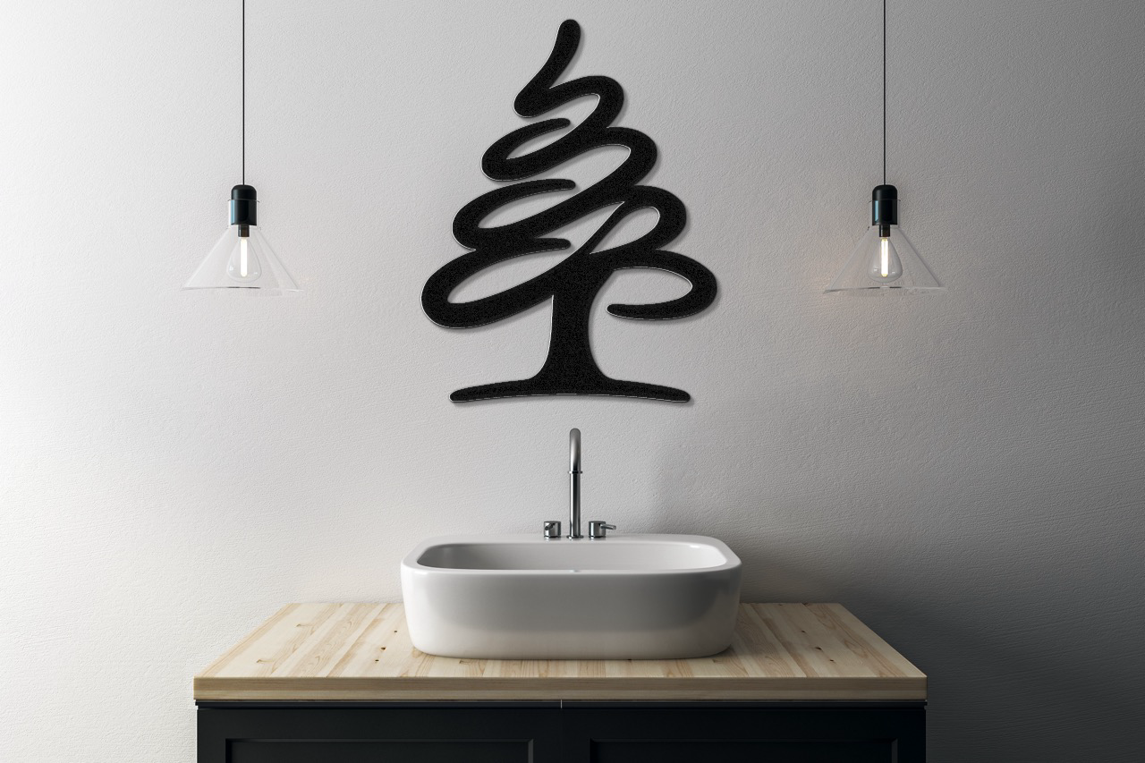 Pine Tree Metal Wall Art