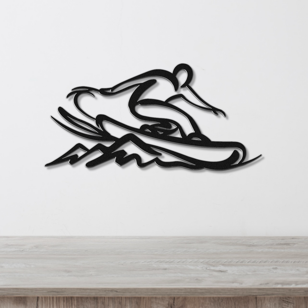 Snowboarding Metal Wall Art
