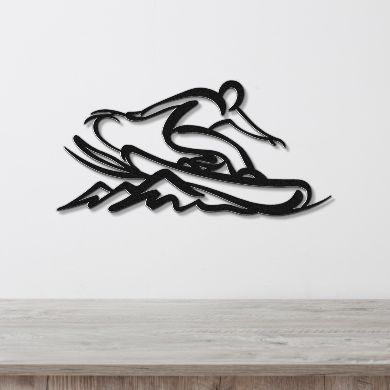 Snowboarding Metal Wall Art