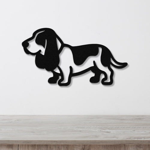 Basset Hound Metal Wall Art