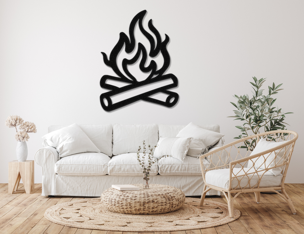 Campfire Metal Wall Art