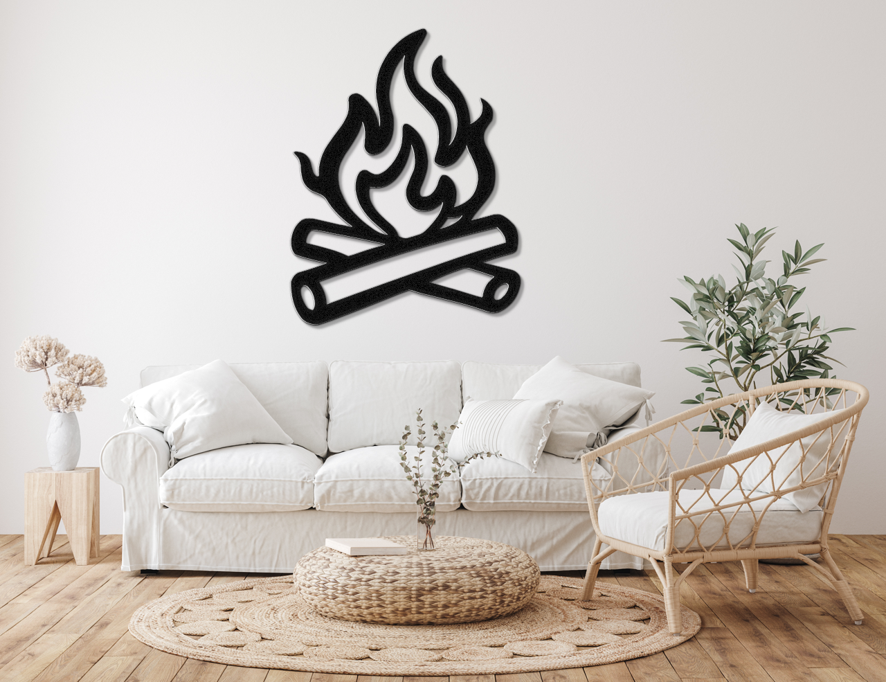Campfire Metal Wall Art