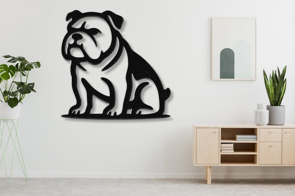 Bulldog Metal Wall Art