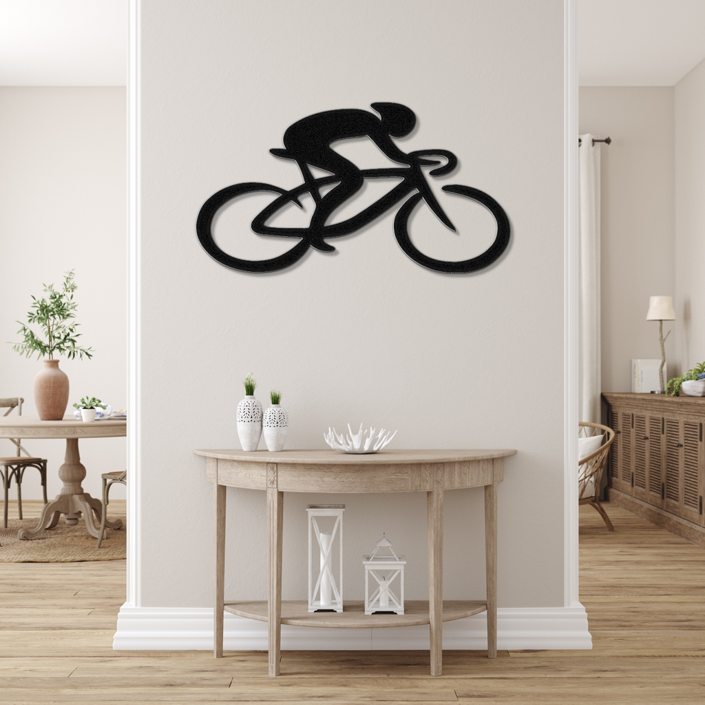 Cycling Metal Wall Art
