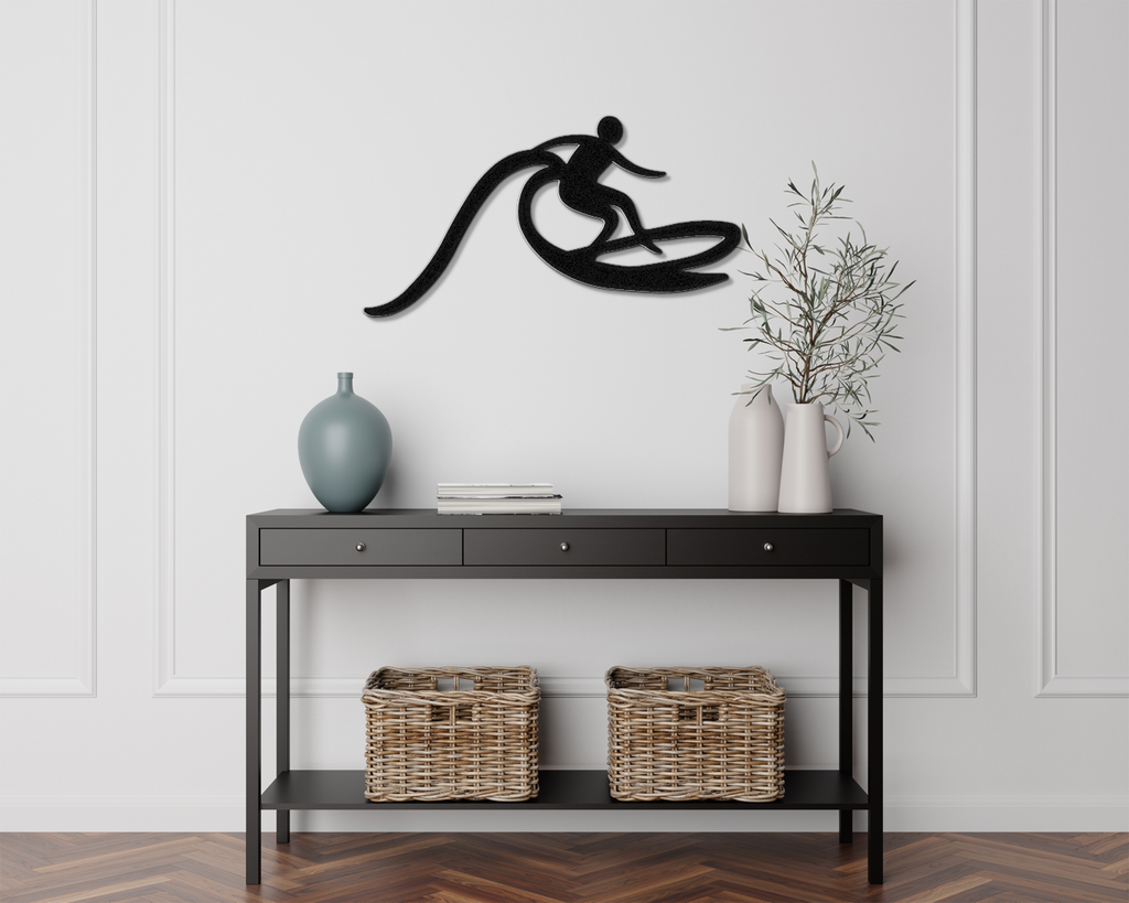Surfer Metal Wall Art