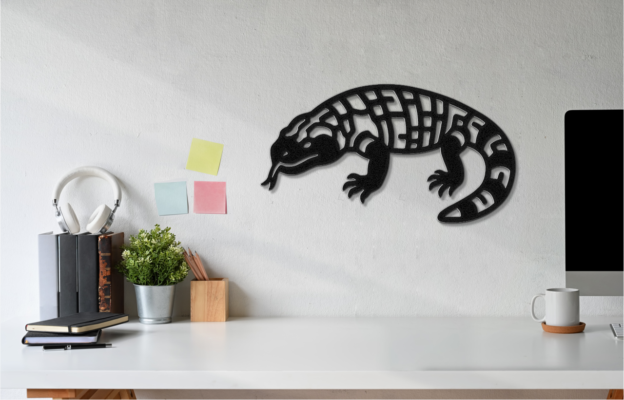 Gila Monster Metal Wall Art