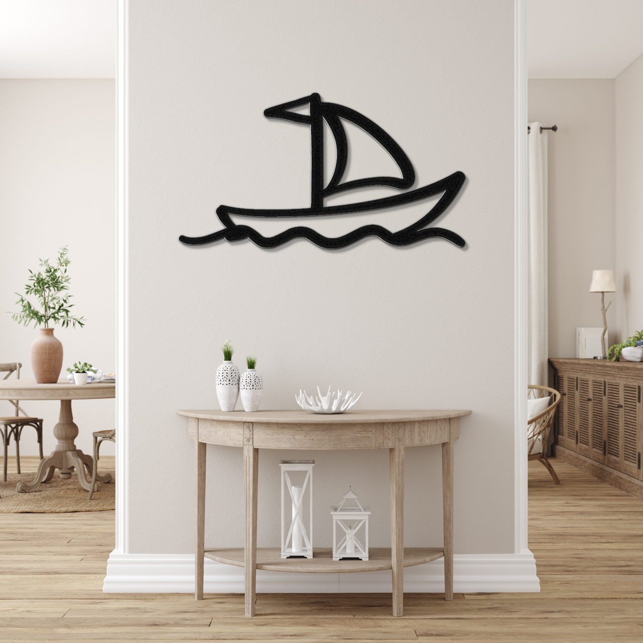 Sailboat Metal Wall Art