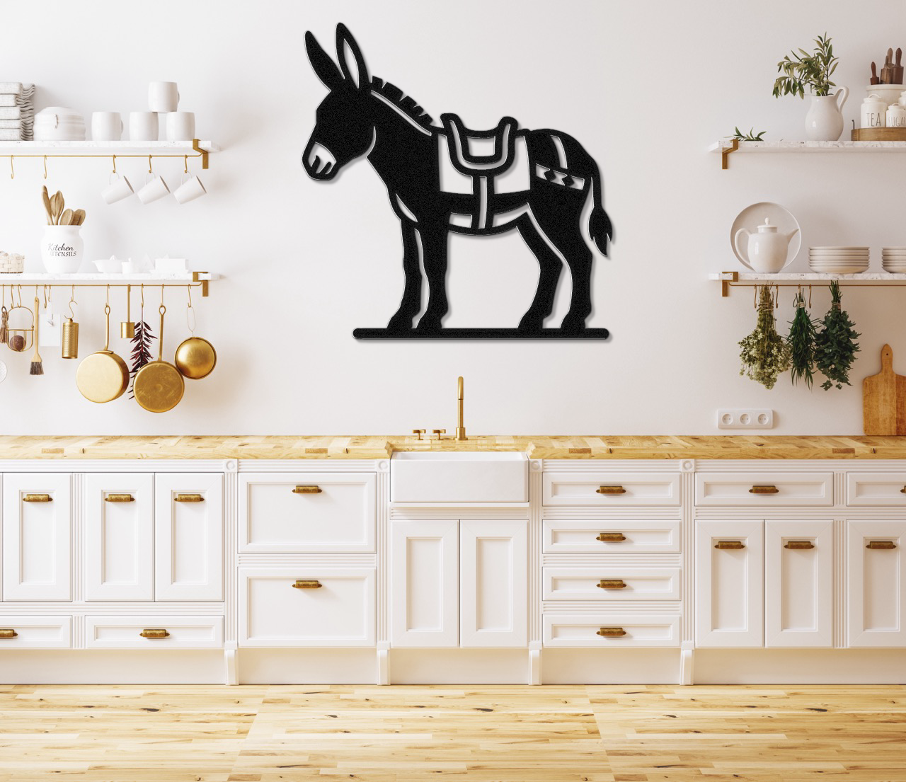 Burro Metal Wall Art