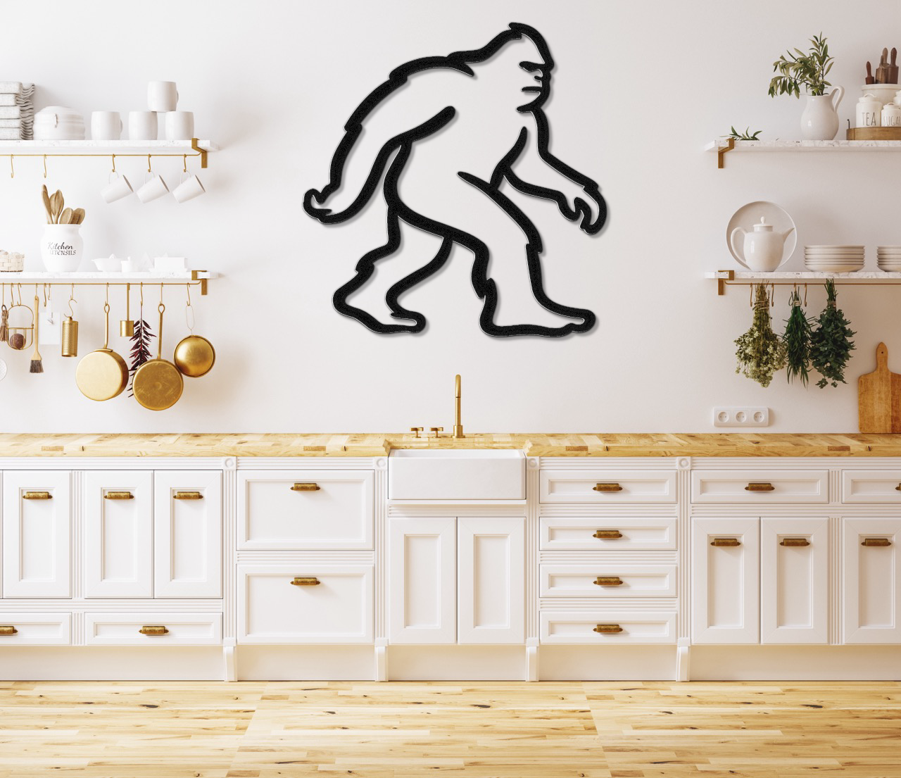 Bigfoot Metal Wall Art