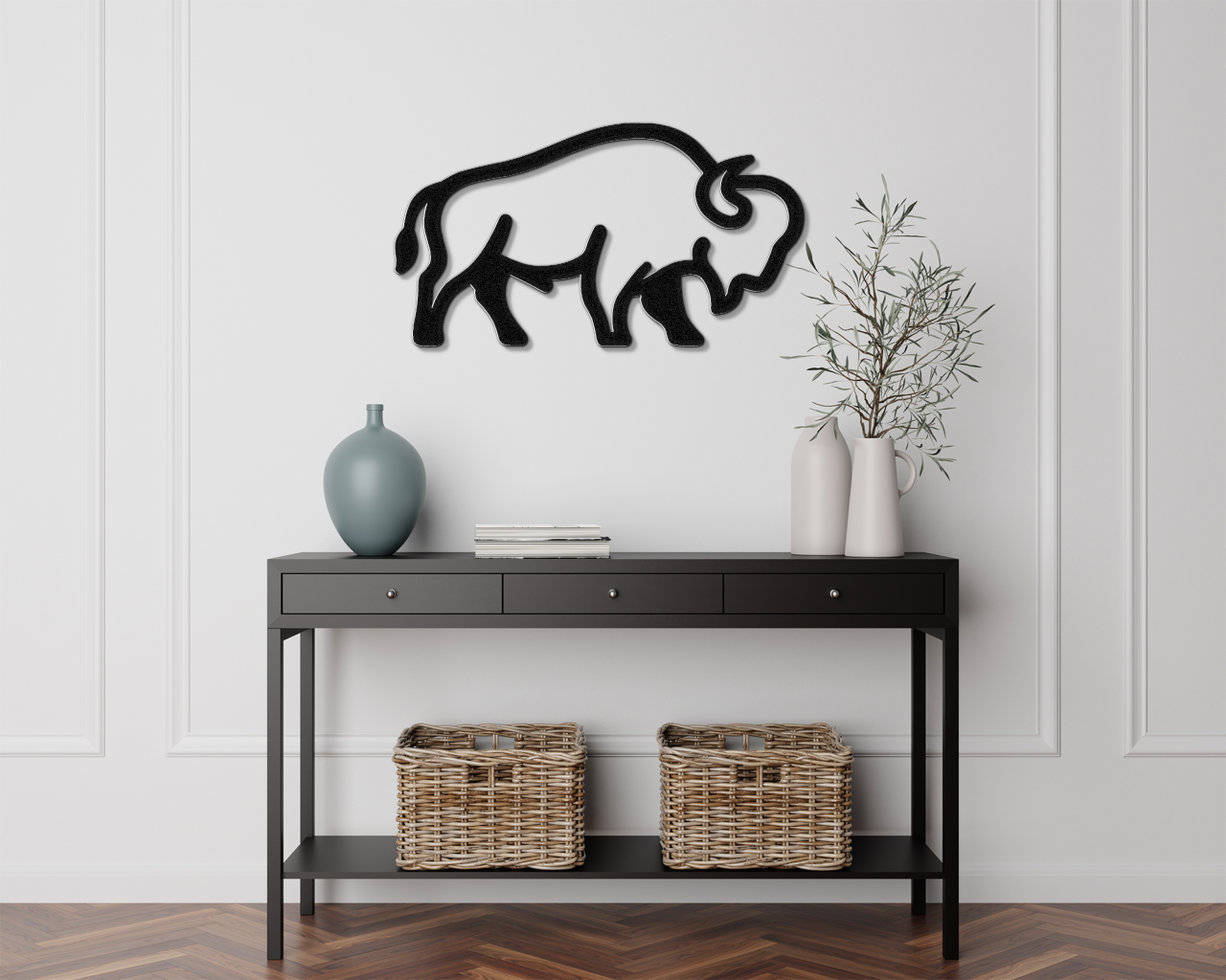 Buffalo Metal Wall Art