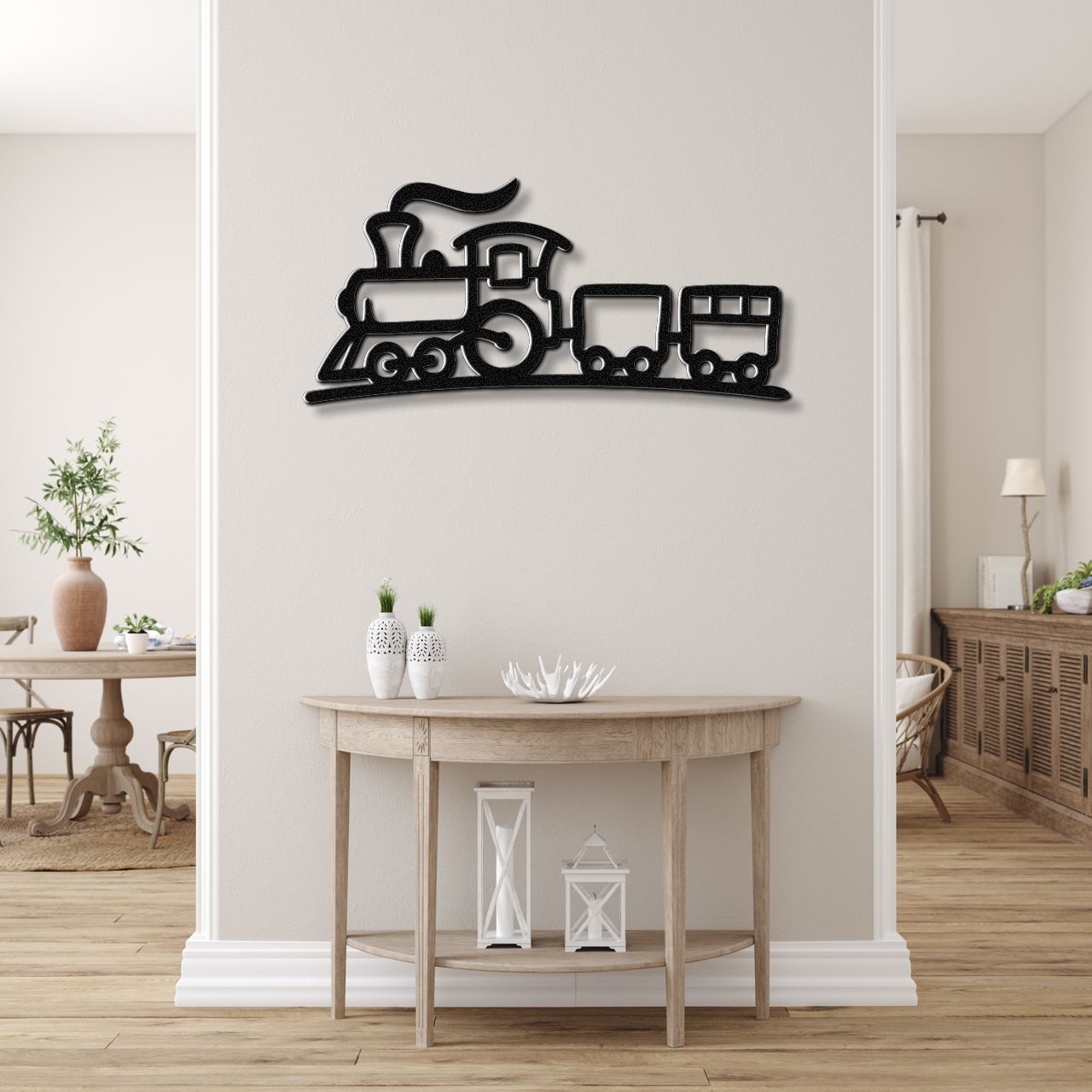 Train Metal Wall Art