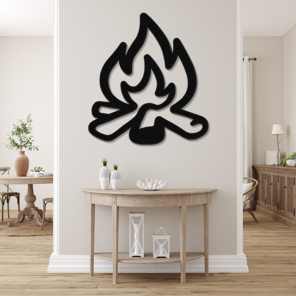 Campfire Metal Wall Art