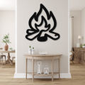 Campfire Metal Wall Art