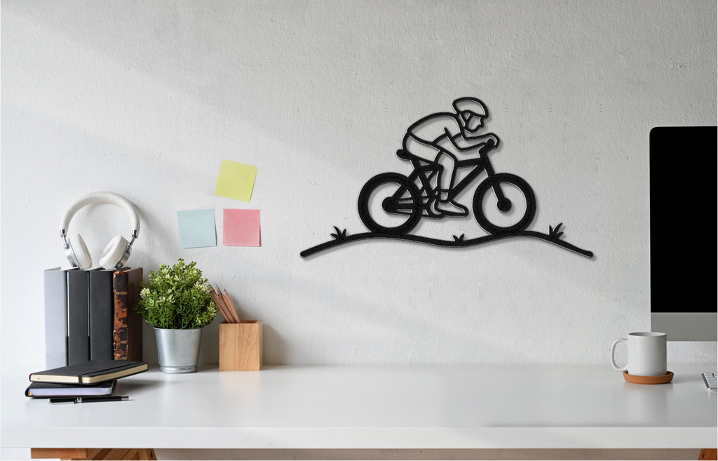 Cycling Metal Wall Art