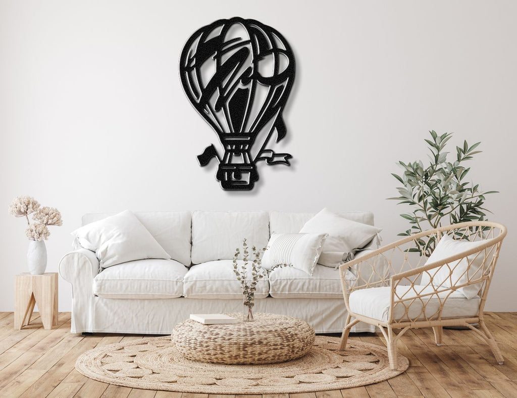 Hot Air Balloon Metal Wall Art