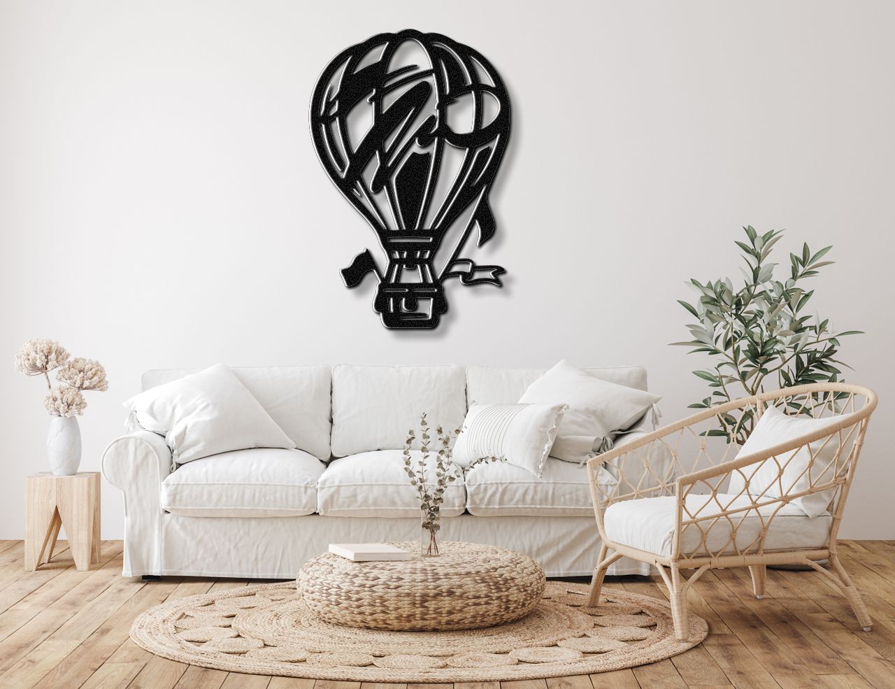 Hot Air Balloon Metal Wall Art