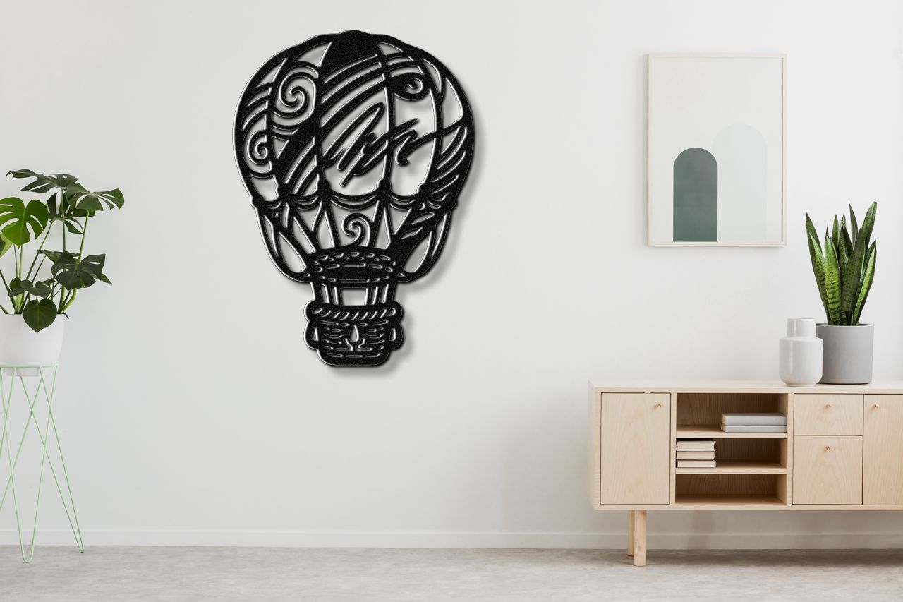 Hot Air Balloon Metal Wall Art