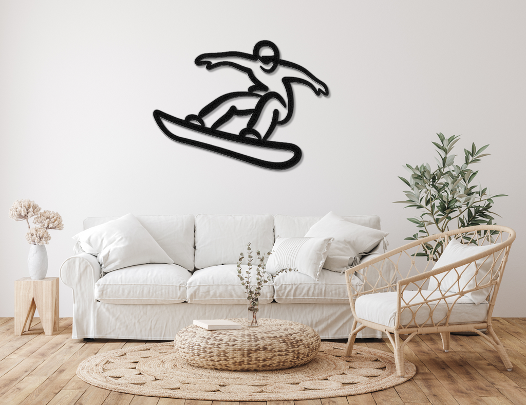Snowboarding Metal Wall Art
