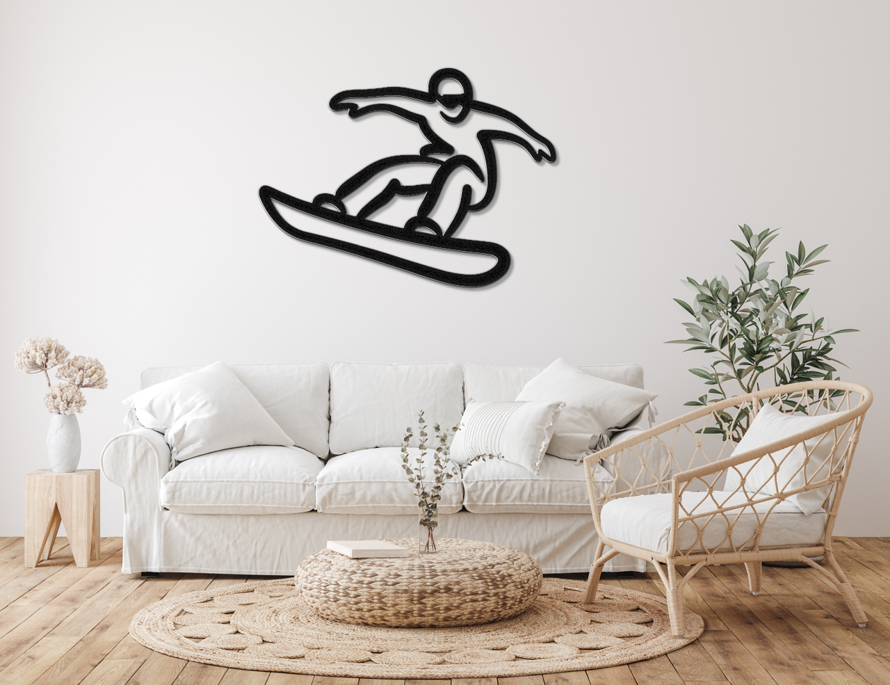 Snowboarding Metal Wall Art