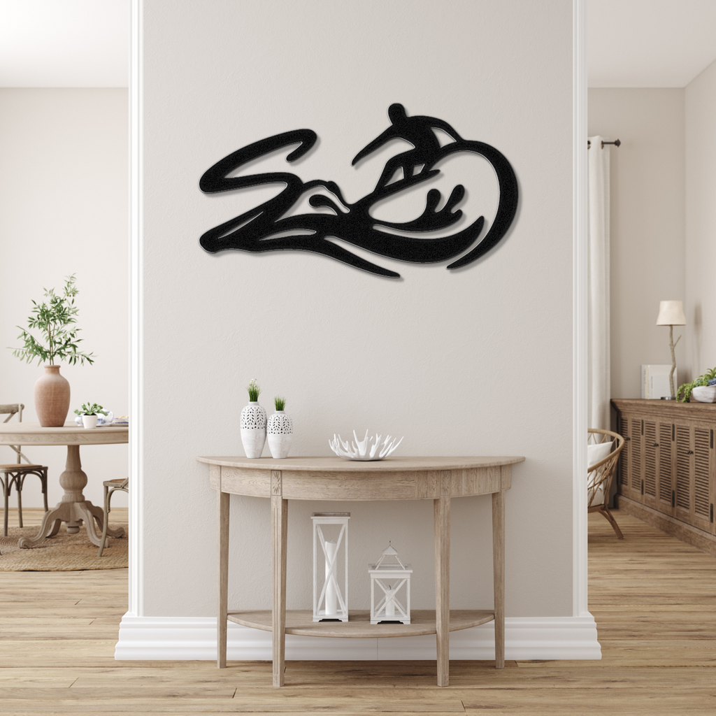 Surfer Metal Wall Art