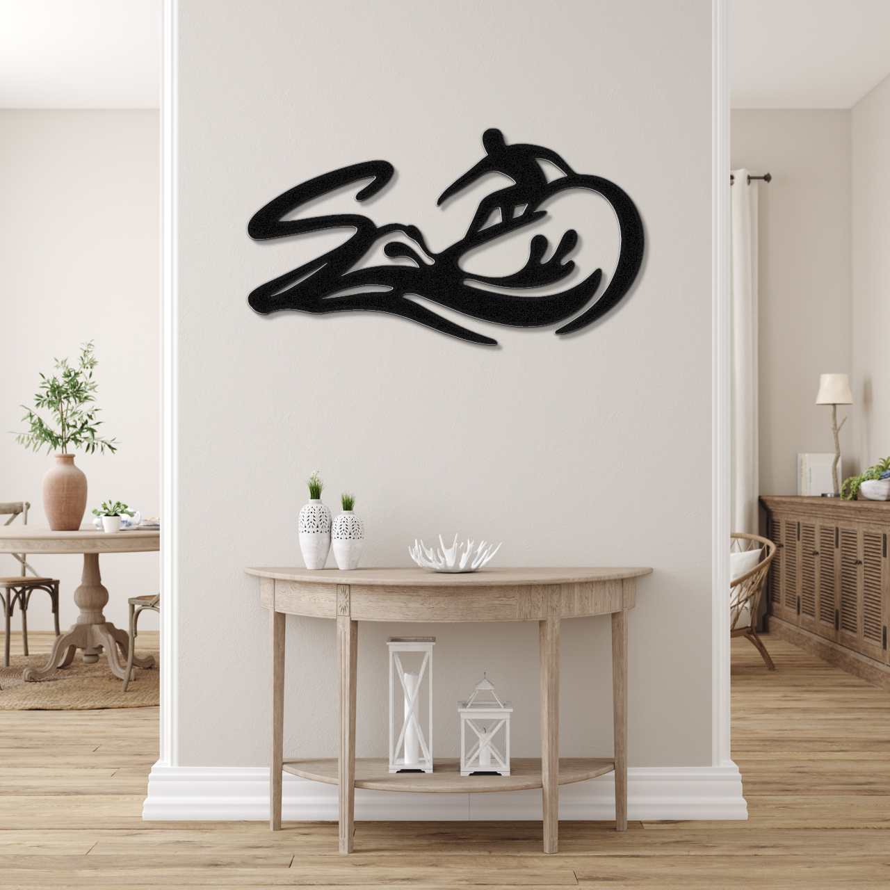 Surfer Metal Wall Art