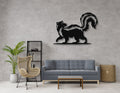 Sneaky Skunk Metal Wall Art