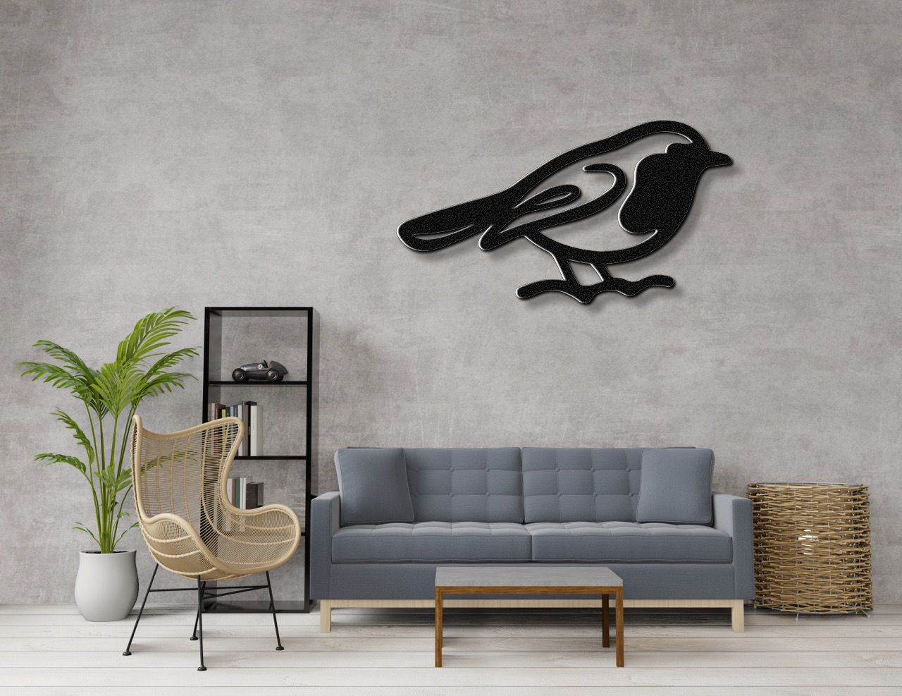 Robin Metal Wall Art