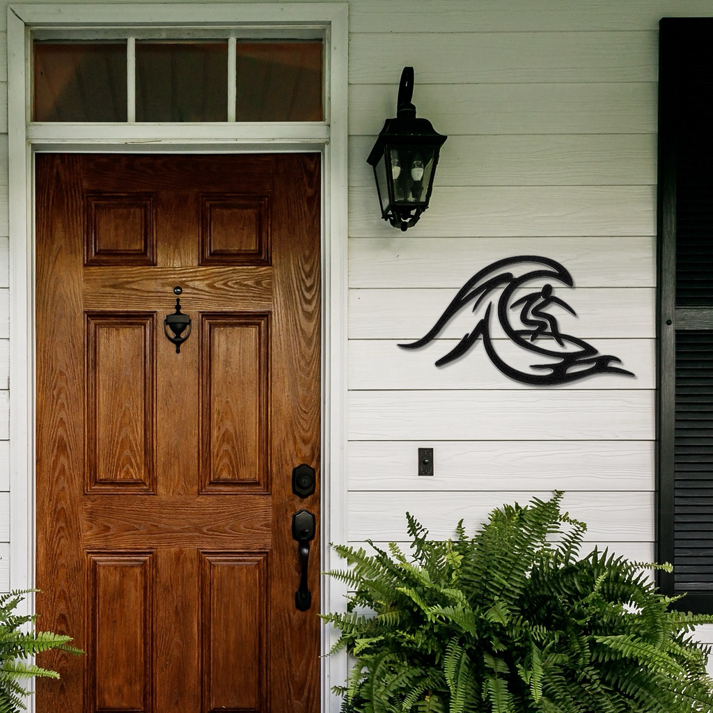 Surfer Metal Wall Art