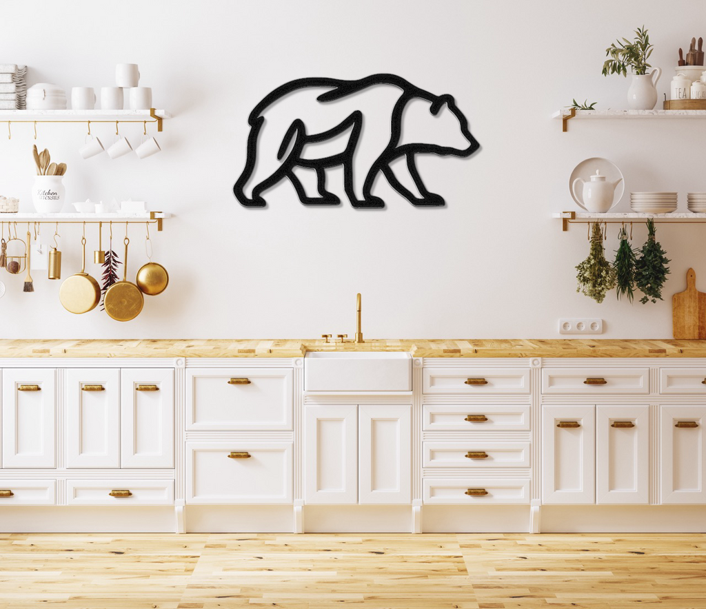 Bear Metal Wall Art