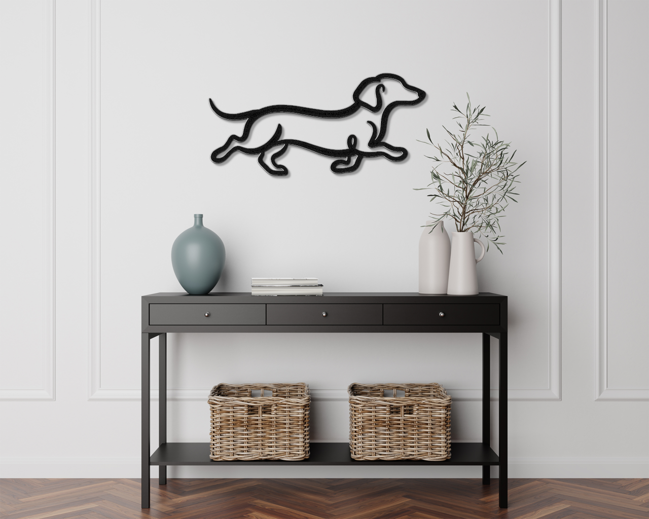 Dachshund Metal Wall Art