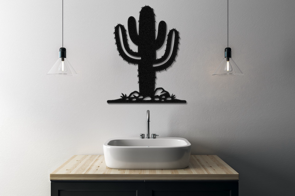 Saguaro Cactus Metal Wall Art