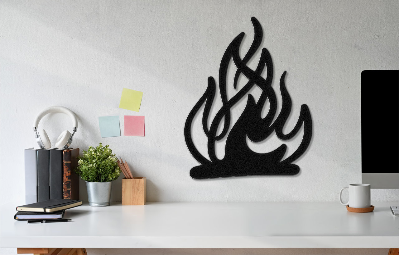 Campfire Metal Wall Art