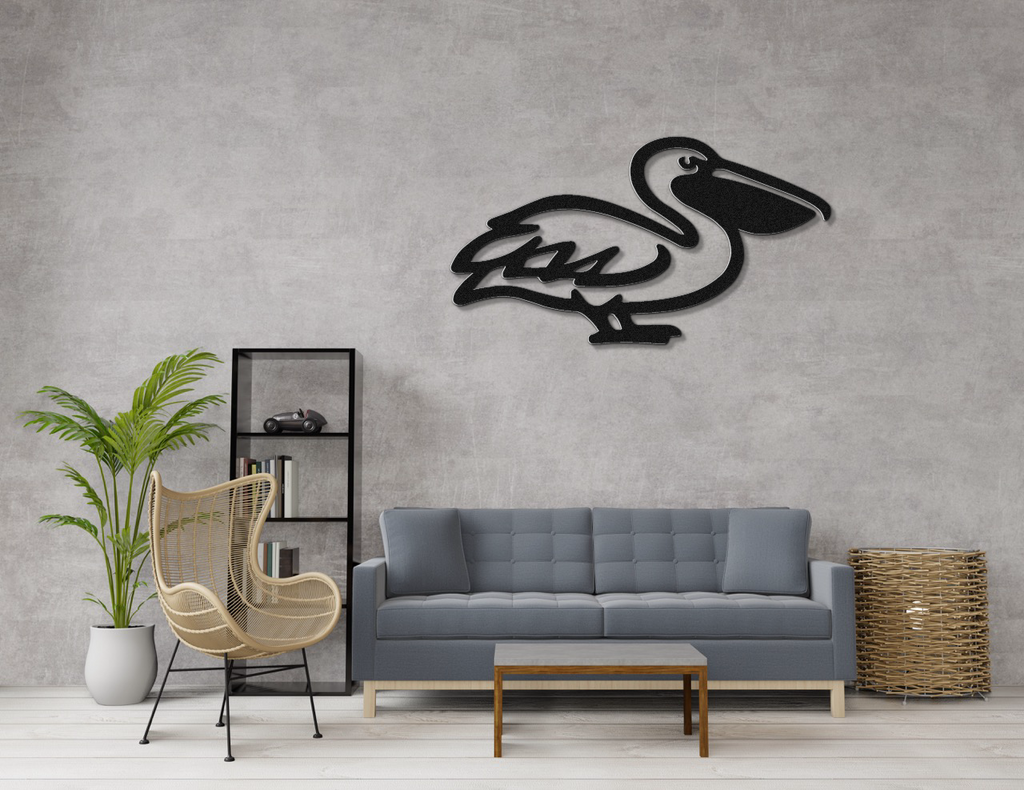 Pelican Metal Wall Art