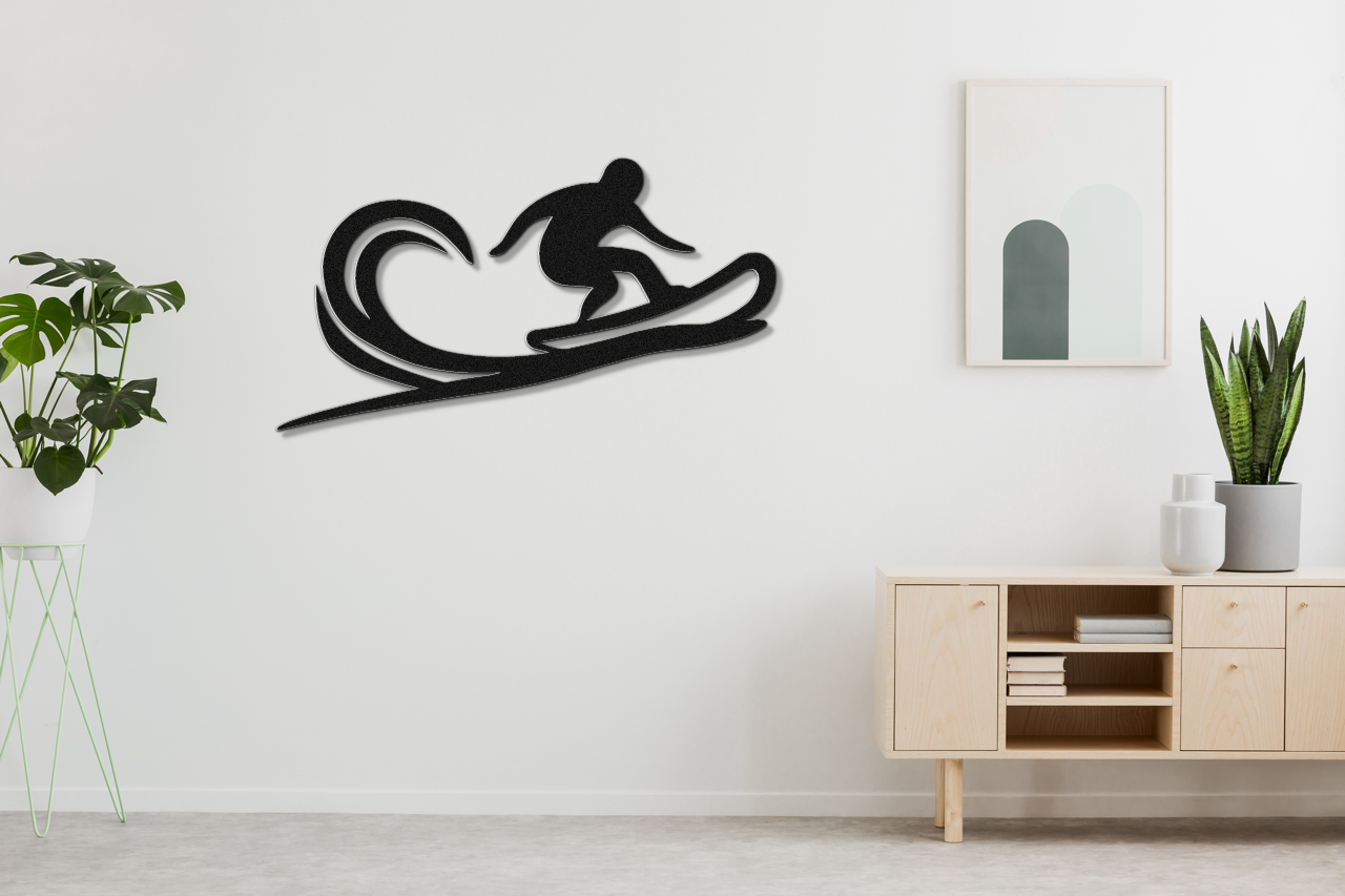 Snowboarding Metal Wall Art