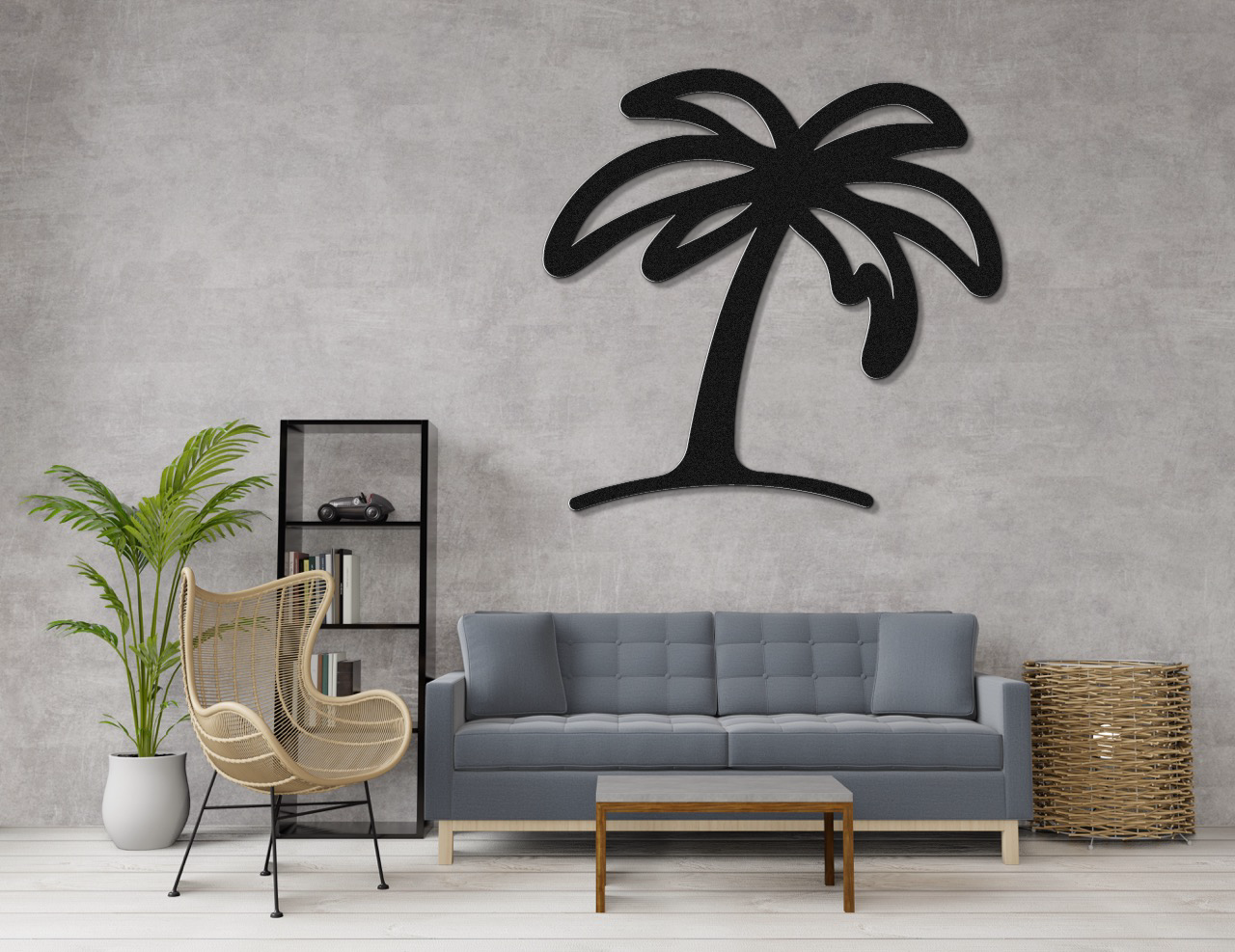 Palm Tree Metal Wall Art