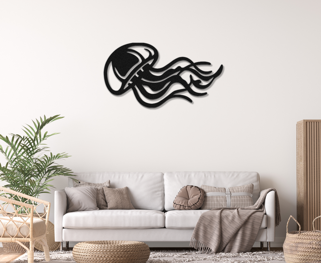 Jellyfish Metal Wall Art