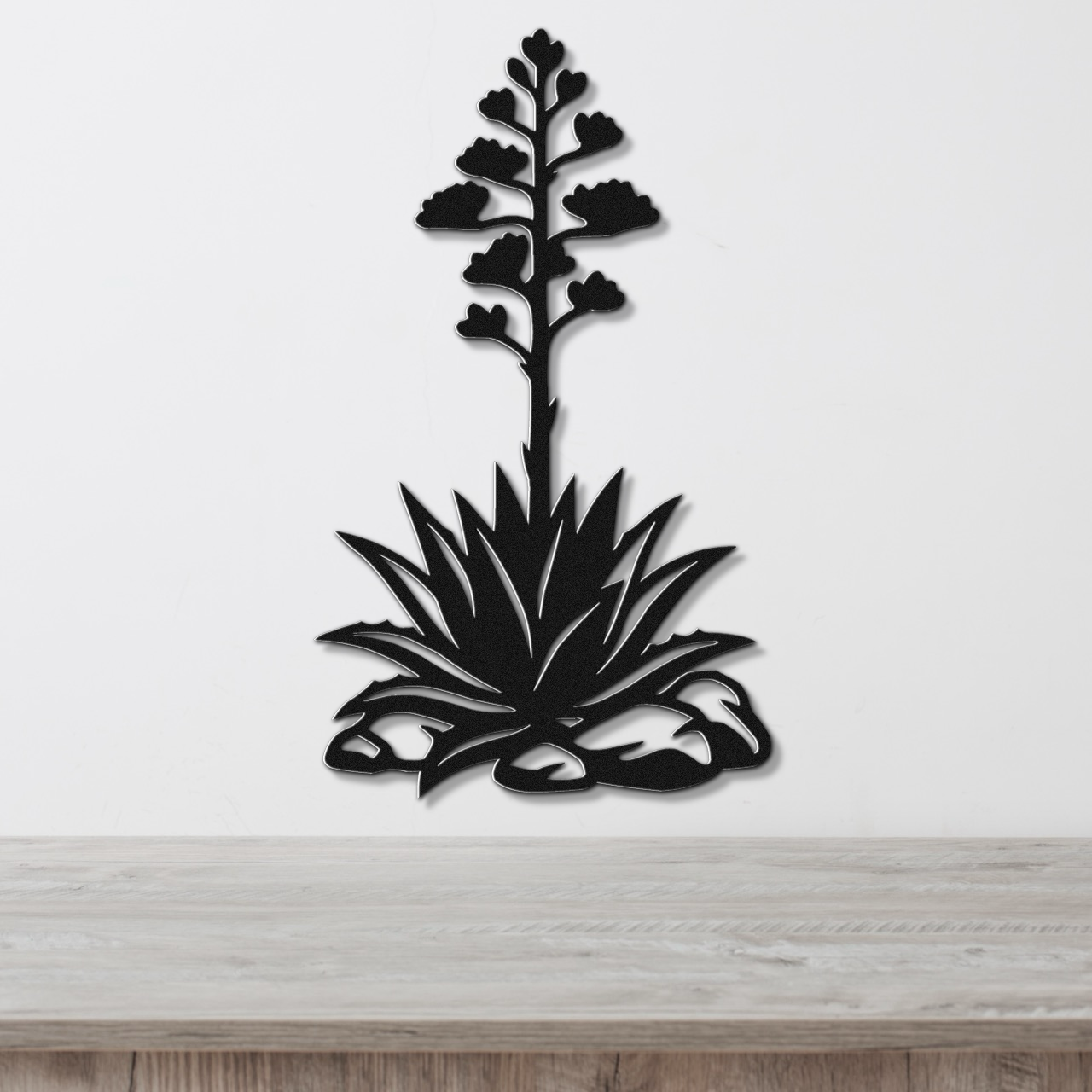 Blooming Agave Metal Wall Art