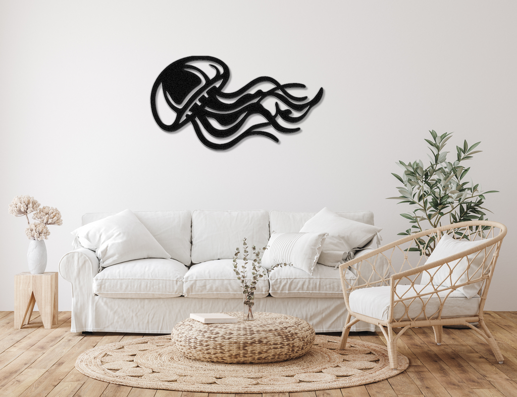 Jellyfish Metal Wall Art
