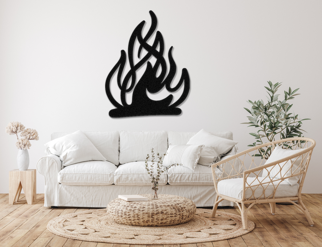 Campfire Metal Wall Art