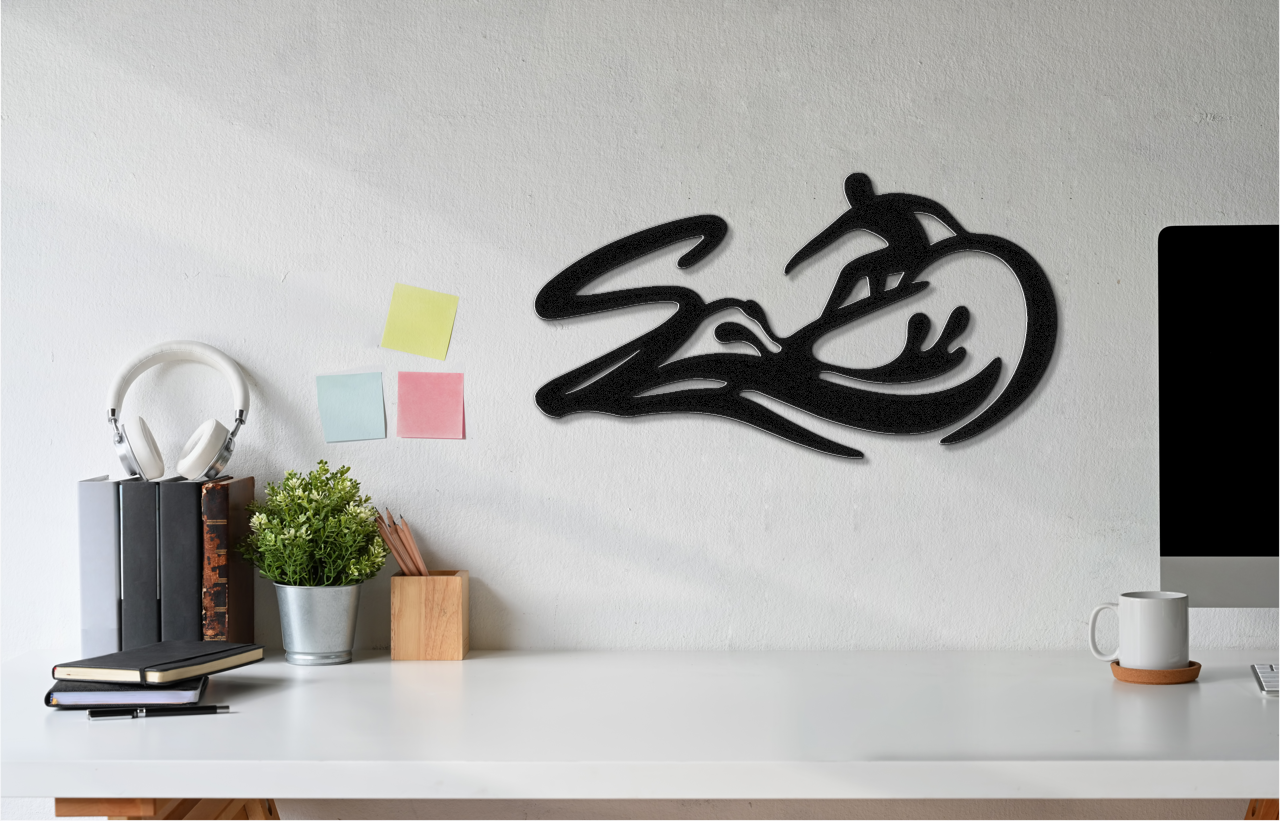 Surfer Metal Wall Art