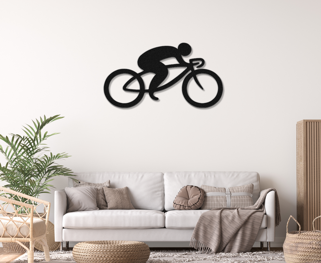 Cycling Metal Wall Art