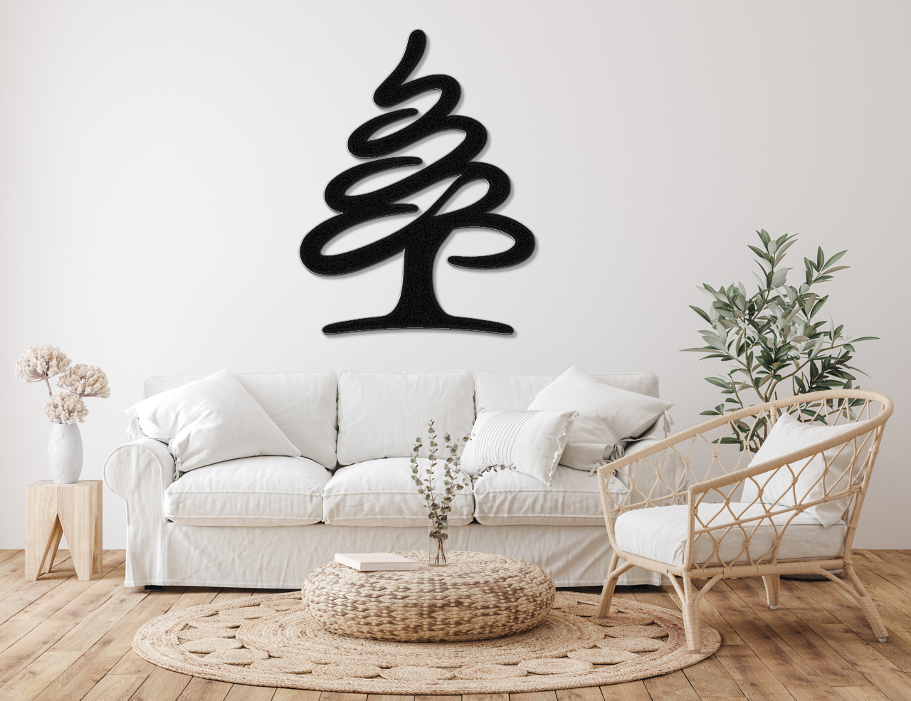 Pine Tree Metal Wall Art