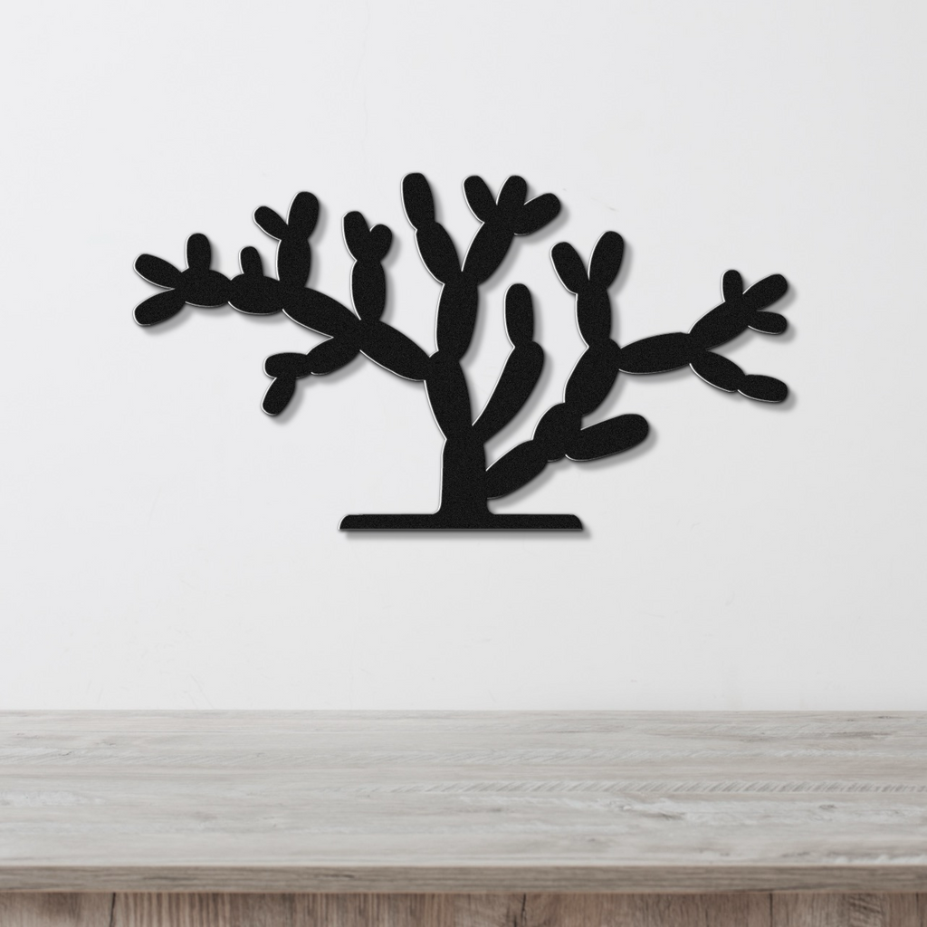 Cholla Cactus Metal Wall Art