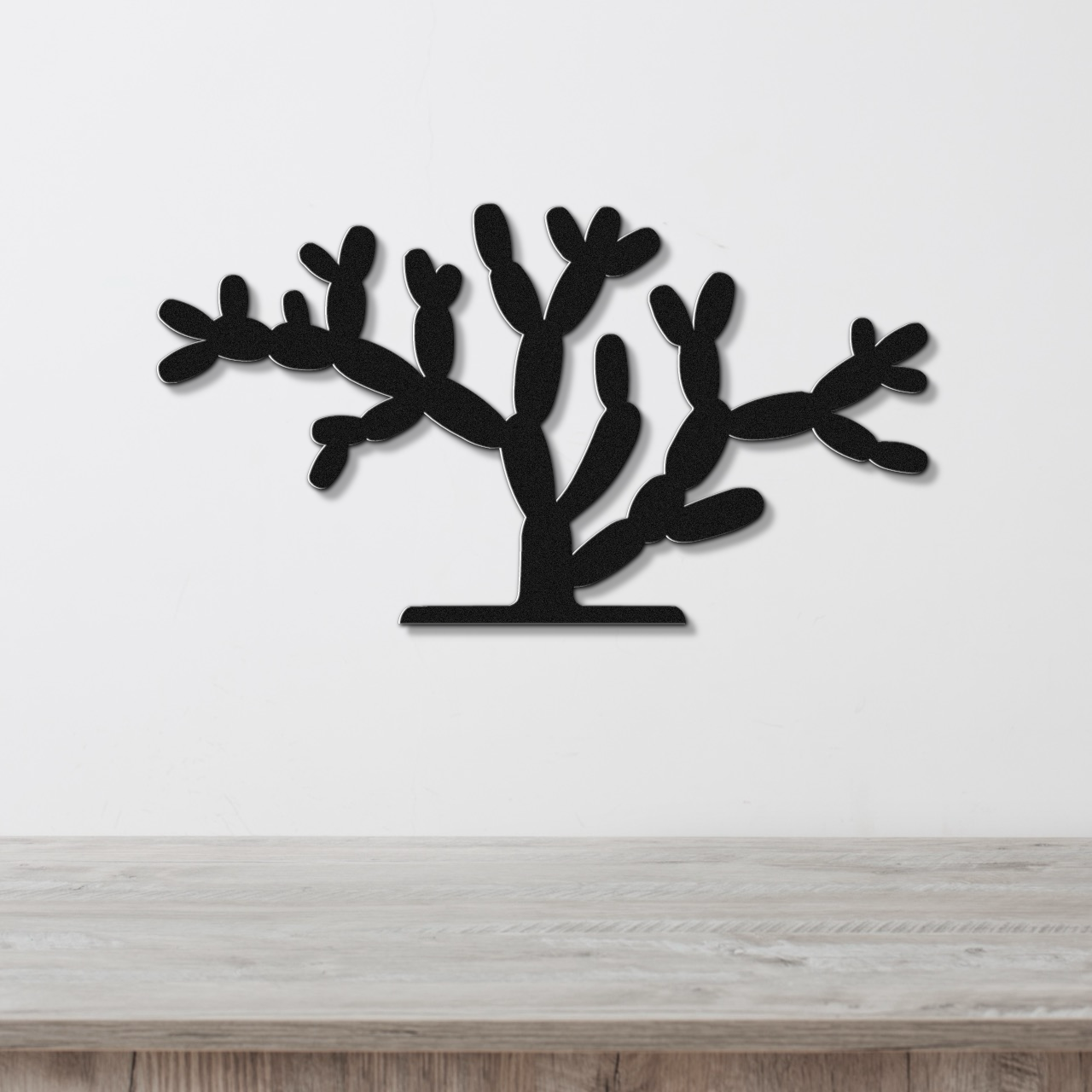 Cholla Cactus Metal Wall Art