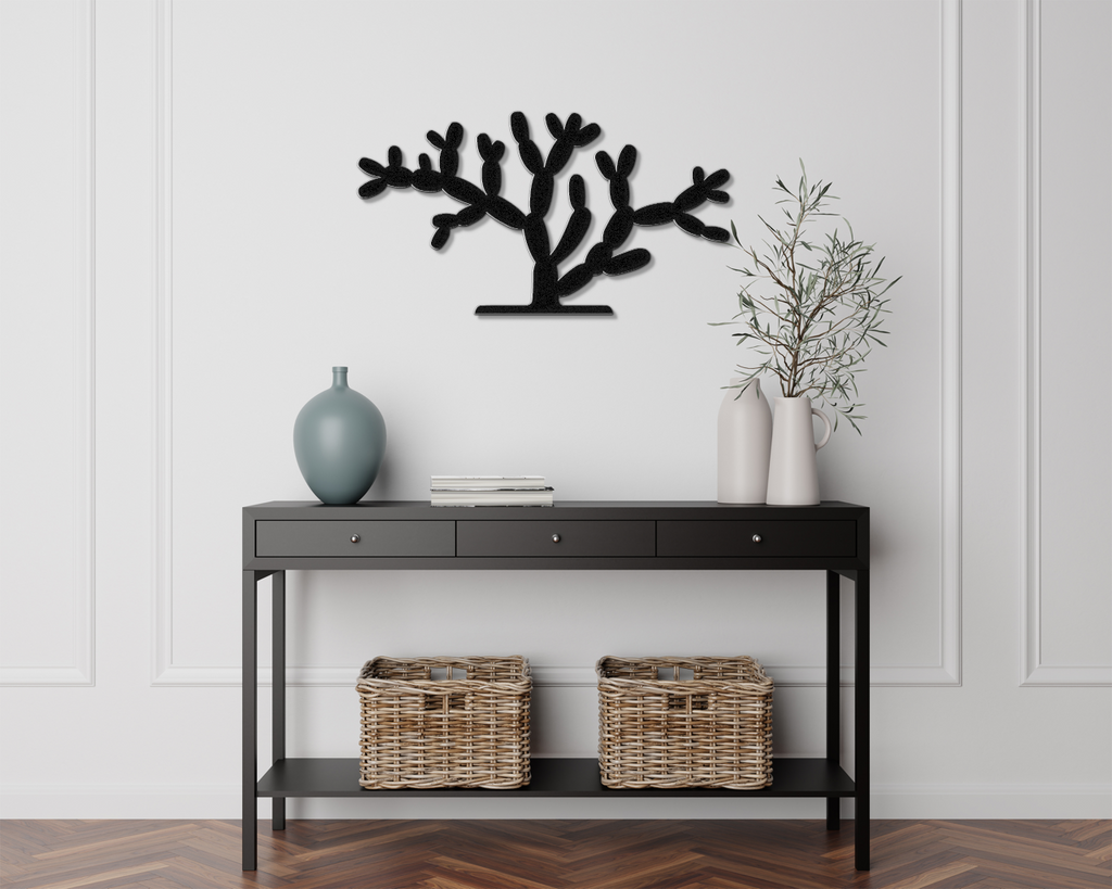 Cholla Cactus Metal Wall Art